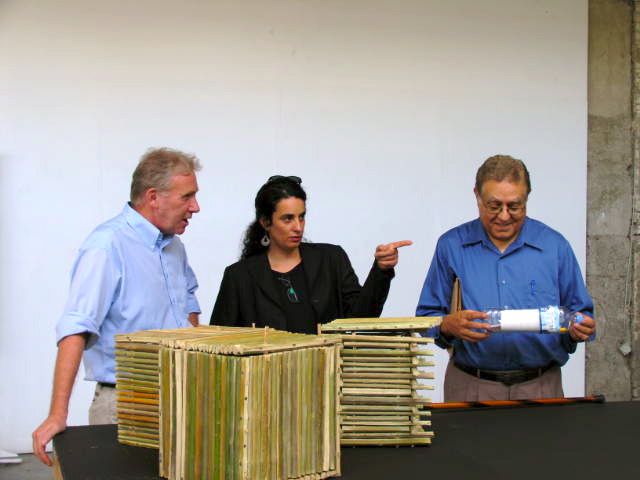 3 of the 4 judges and myself Judging the box entries.